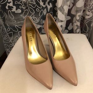 Nude leather high heels Lauren by Ralph Lauren